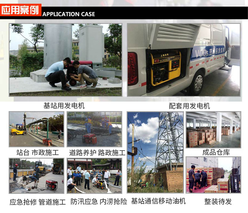 單三相5kW小型汽油發電機組 案例