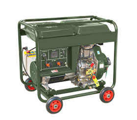 野外訓練配套小型5kw柴油（yóu）發電機組 DMD6500LE-BD