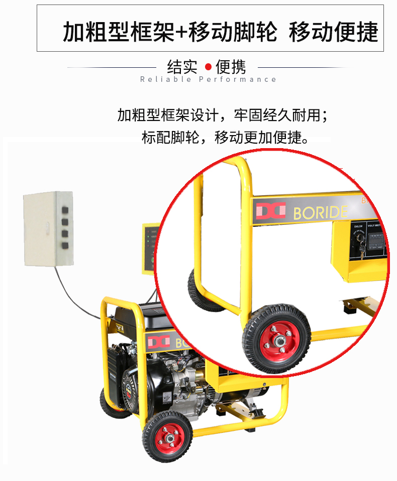 單相5kW無人值守ATS小型汽油發電機組（zǔ）特點